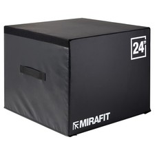 Mirafit 24" Soft Foam Stackable Plyo/Plyometric Jump Squat Box Block Gym #614