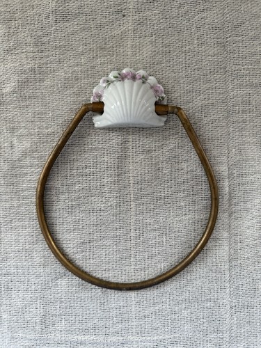 Vintage french brass towel - brass,