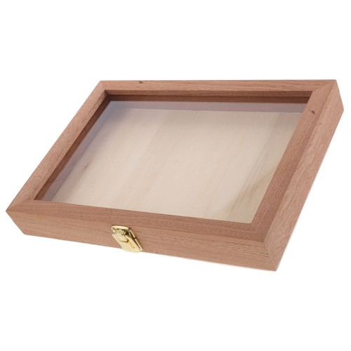 Transparent storage box rustic - transparent,