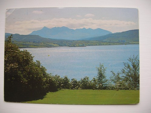 Skye postcard cuillins and - cuillins,