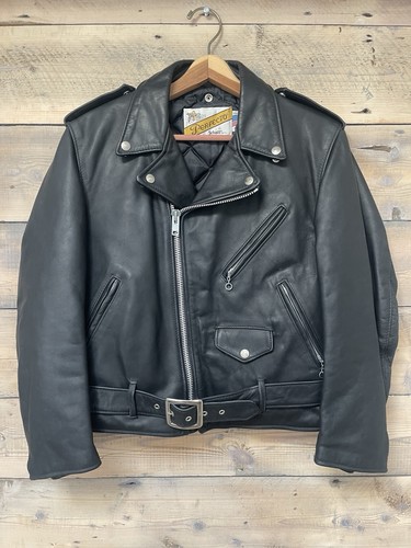 Schott leather biker jacket - schott,