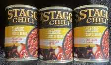 3 tin Of Stagg Classic Chili