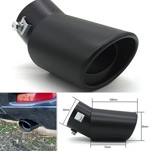Black matte round car - black,