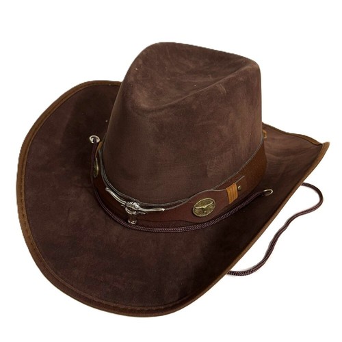 Brown bull cowboy hat wild - brown,