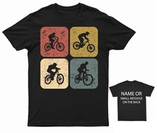 Mountain Bike Biker Retro 4 graphics T-Shirt