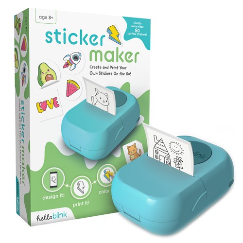 Sticker maker hello - by, blink