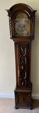 19th Century Jacobean Style Grandmother Chiming Clock