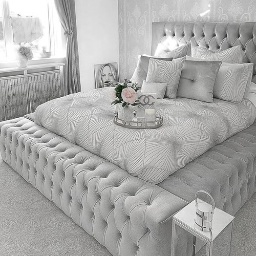 Windsor bed plush velvet - bed,