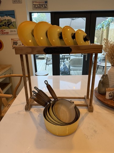 Vintage creuset yellow pan - creuset,