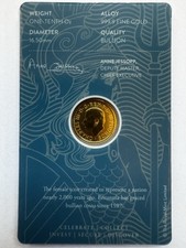 2025 1/10 oz Britannia Gold Coin Sealed Royal Mint Card .9999 Fine 24ct
