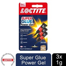Loctite Mini Trio Super Glue Gel for High-Quality Repair for All Materials, 3x1g