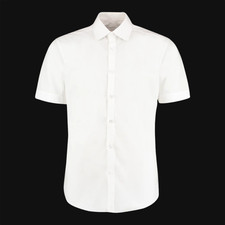 Mens Short Sleeve Shirt Oxford Easy Iron Classic Formal Workwear Smart Plus Size