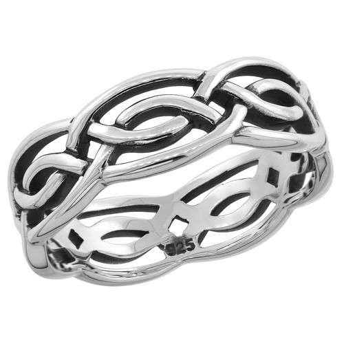 Sterling silver celtic knot - silver,