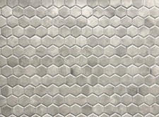 1.5" Matte Cement Look Hexagon Ceramic Mosaic Floor Wall Backsplash Kitchen
