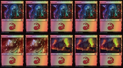 Mtg 10x foil mountain - 10x,