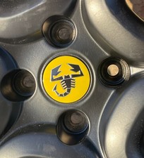 Abarth 595 | 50mm Alloy Centre Caps | Wheel Emblem |  **ACTUAL CAP NOT STICKER**