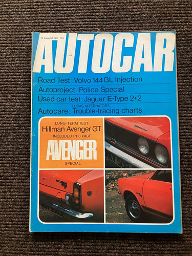Autocar magazine - magazine, 26/08/71