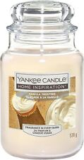 Yankee Candle Home Inspiration Long Lasting Scented Jar, Vanilla Frosting - 538g