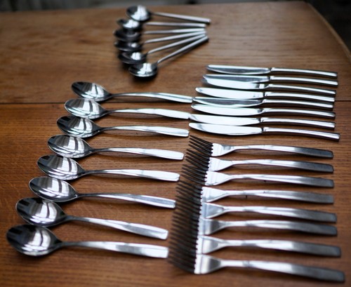 Cutlery set fork 8 knife - cutlery, fork,