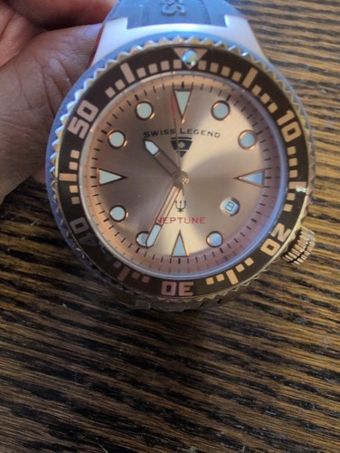 Swiss legend neptune rose - neptune, dial
