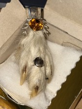 Vintage Scottish Lucky Grouse Foot Brooch with strong pin.