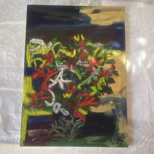 Abstract canvas acrylic - abstract, in