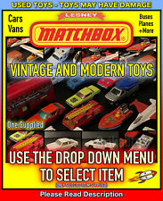Matchbox Toys Lesney, Superfast Connectables Rolamatics Cars +More (Select Item)
