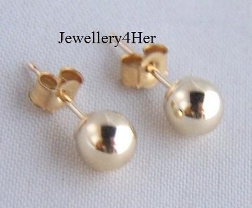 9ct gold 4mm plain - gold, ball