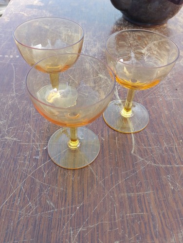 Vintage amber colour glass - colour,