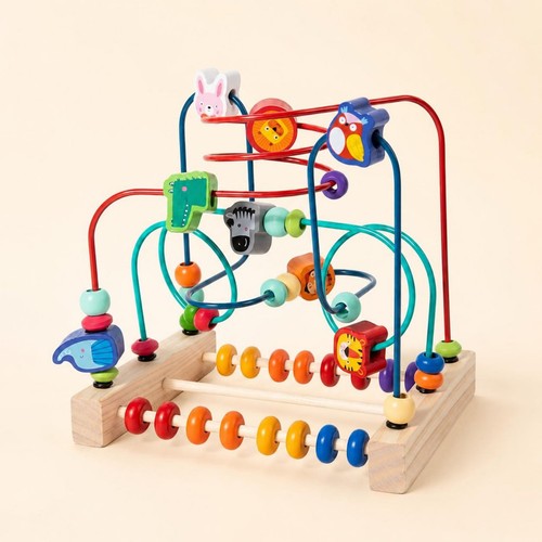 Wooden bead maze - bead, early