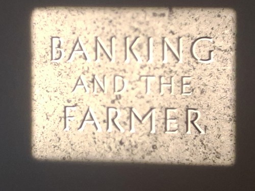 Banking and the farmer 1950 - banking,