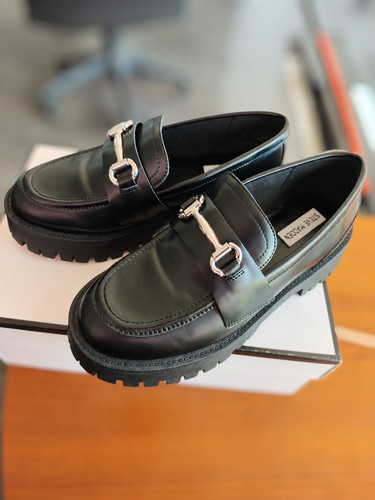 Black leather steve - leather, madden