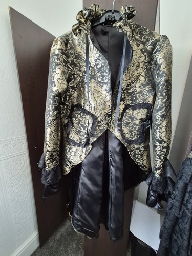 Burleska black gold damask - burleska, &