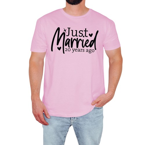 Just married mens shirt - just,