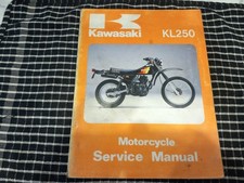 Kawasaki KL250 factory workshop manual 1982