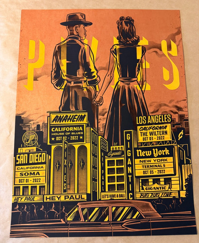 Pixies tour poster - pixies, 2022