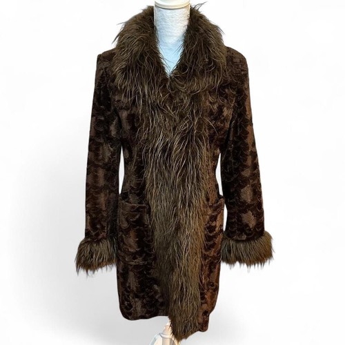 Vintage brown mixit faux fur - vintage,
