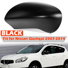 Passenger Left Side For Nissan Qashqai 2007-14 Black Door Wing Mirror Cover Cap