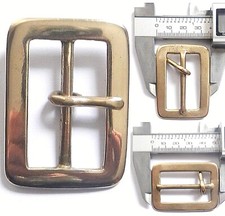 SOLID BRASS FULL BELT BUCKLE 5 SIZES 75MM 50MM 45MM 37MM 32MM