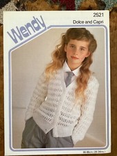 Girls Knitting Patterns Cardigans 26-34” Wendy 2521