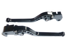 SUZUKI GSXR 600 2004-2005 k4 K5 LONG BRAKE + CLUTCH LEVERS BLACK RACE ROAD
