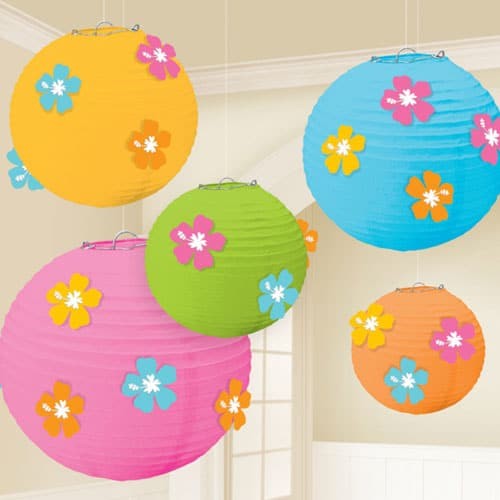 Hibiscus paper lanterns pack - hibiscus,
