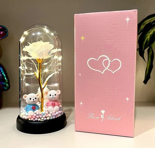 Led light rose clear - up, in