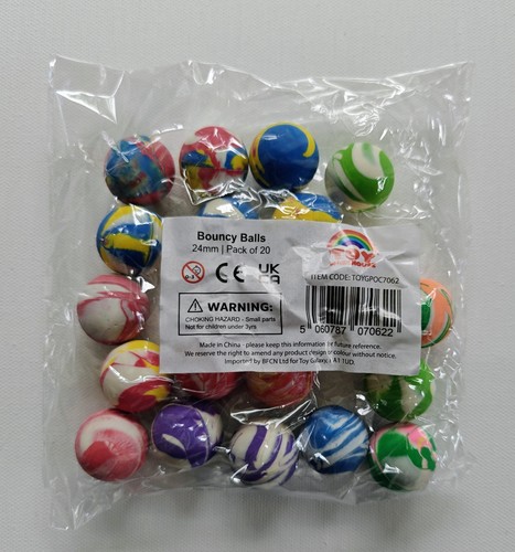 Bouncy balls kids birthday - 20,