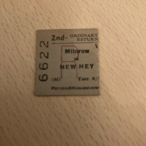 Half railway ticket - , railway.
