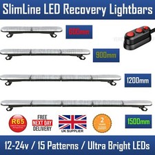 Amber Flashing Beacon Bar LED Light Recovery Strobe 900mm, 1200mm (1.2m), 1500mm