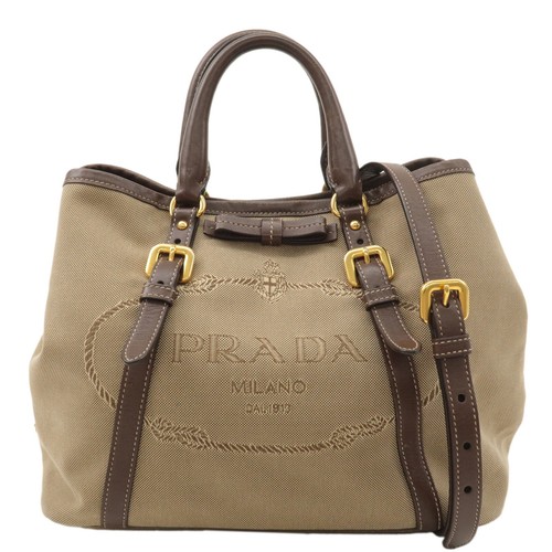 Prada logo 2way bag hand - bag,