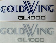 HONDA GL1000 GL1000K GOLDWING SIDE PANEL DECALS YELLOW MODEL