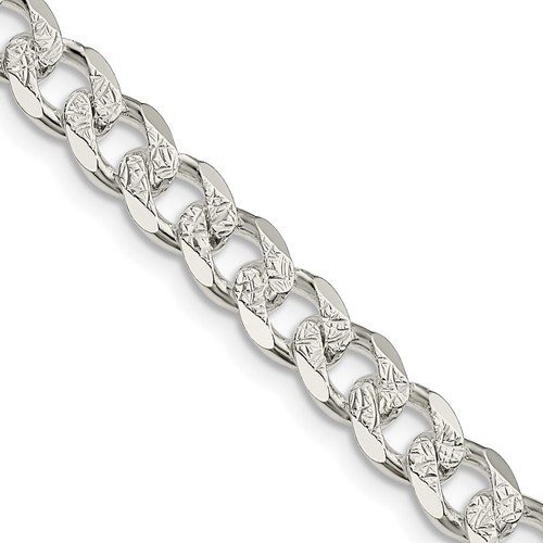 Sterling silver 7mm - sterling, pave