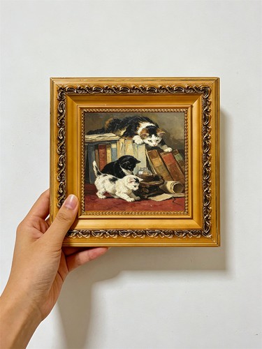 Hand painted kittens original - hand-painted,